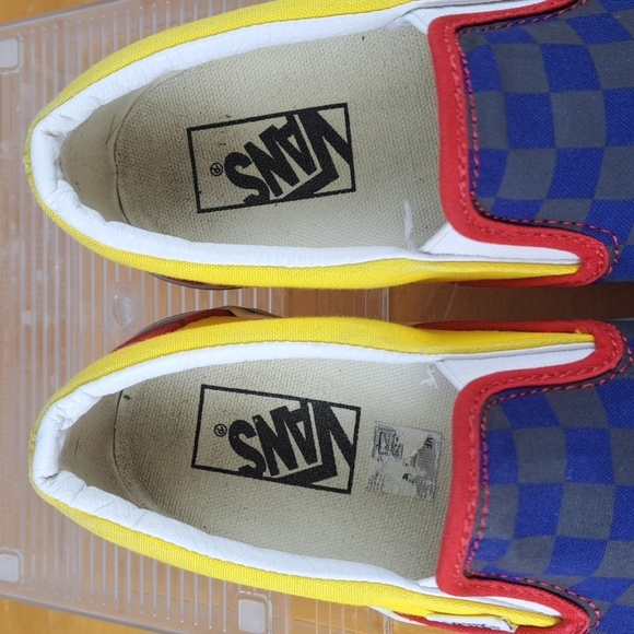 Women's Vans classic slip-on OTW rally checkered multicolor casual SZ 8 shoes - Picture 7 of 8